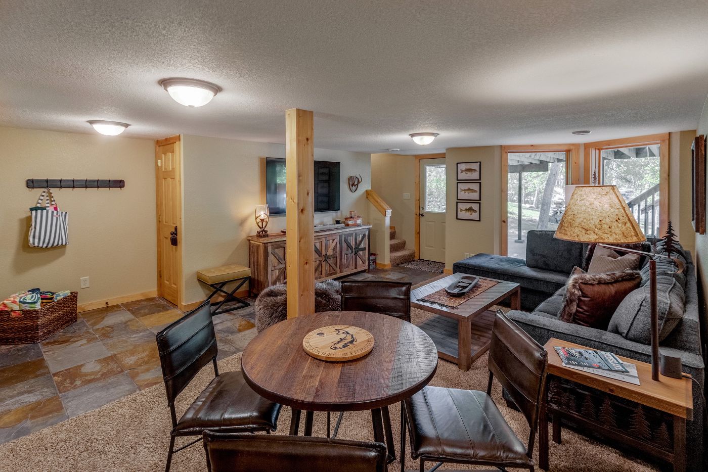 Lower-level family room